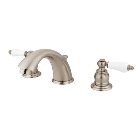 Kingston Brass KB978B Widespread Bathroom Faucet, Brushed Nickel KB978B